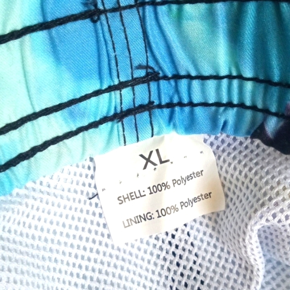 DRAGON BALL Z DRAWSTRING TWO POCKETS MESH LINED SWIM TRUNKS SIZE XL NWOT - Picture 8 of 8